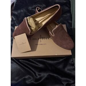 Cole Haan Sabrina Loafer Chestnut Suede Nike Air Flats D39711 Brown Womens 7.5B